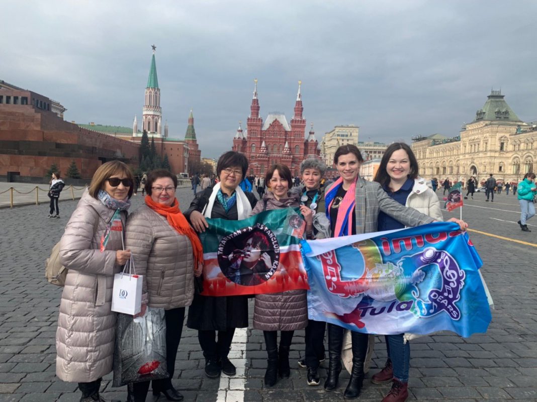 Dimash's fans marched on the Red Square in Moscow