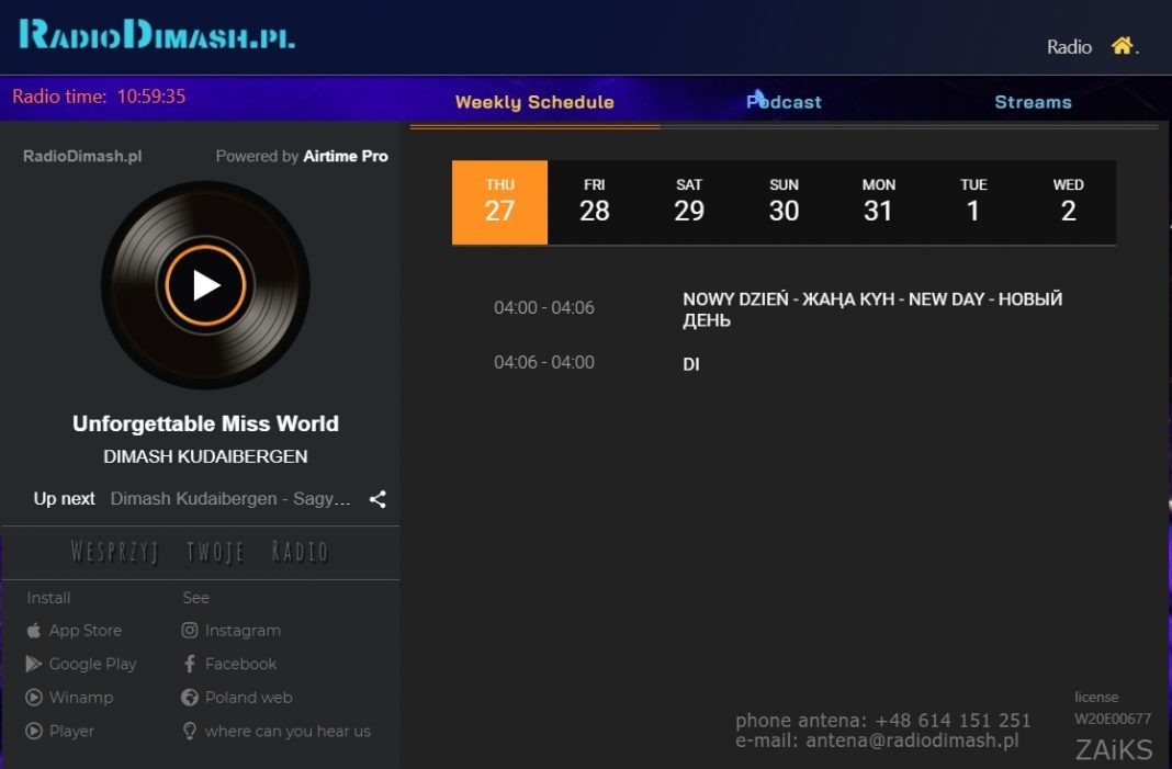Radio "Dimash" appeared in Poland