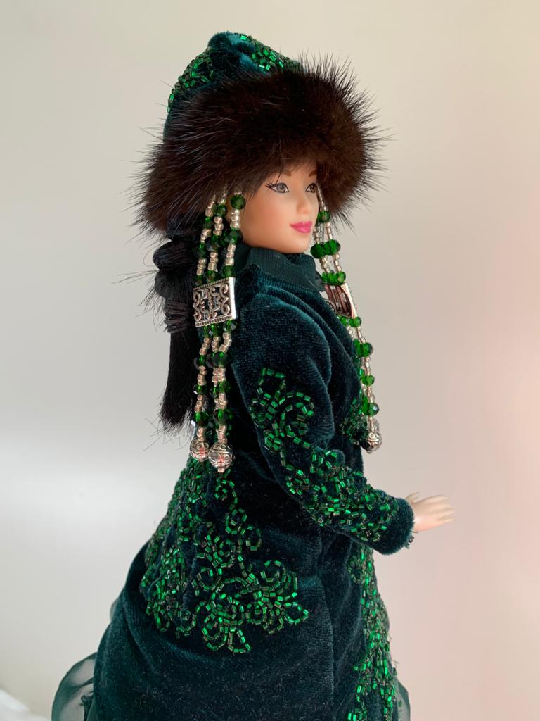 The beauty of the Kazakh national costume in miniature: doll fashion designer Gulnara Khamza