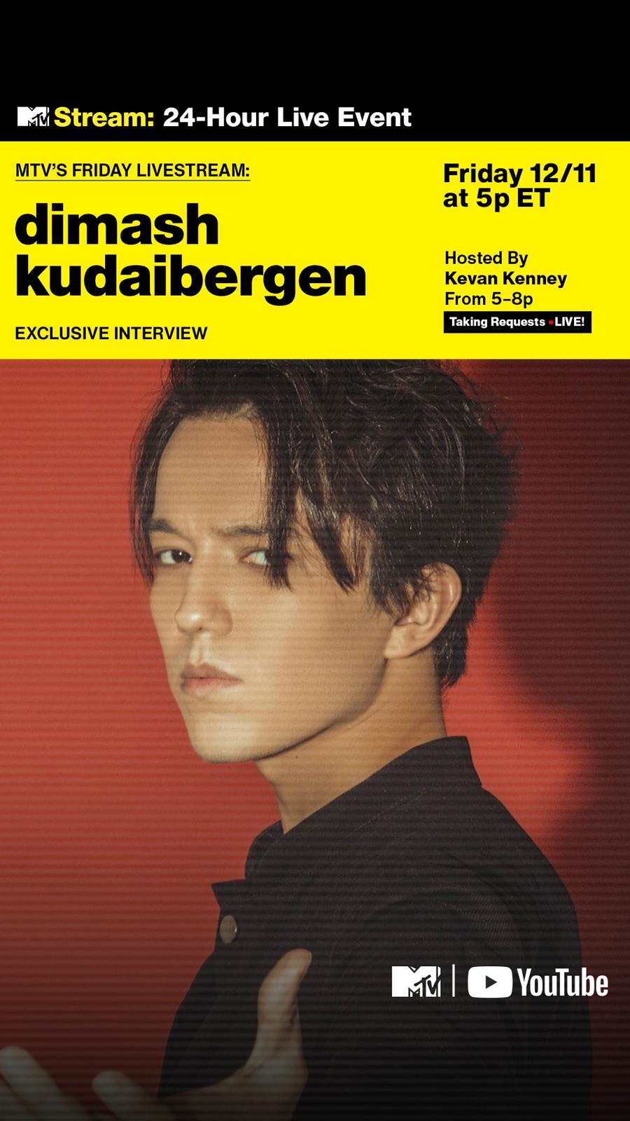 Dimash Qudaibergen's interview to be released on MTV USA