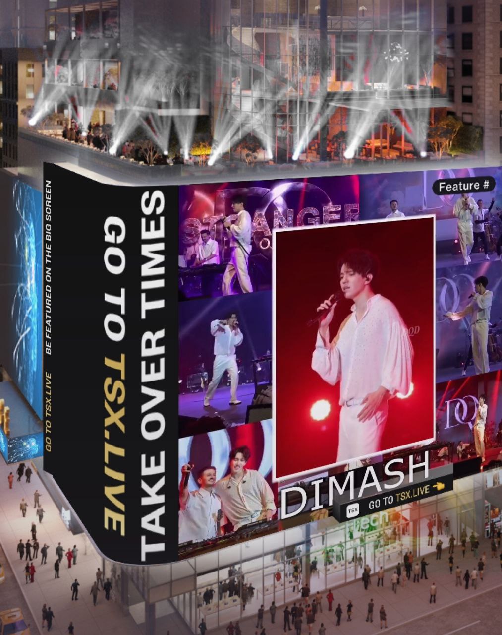 Dimash is represented for the fifth time in Times Square in New York City