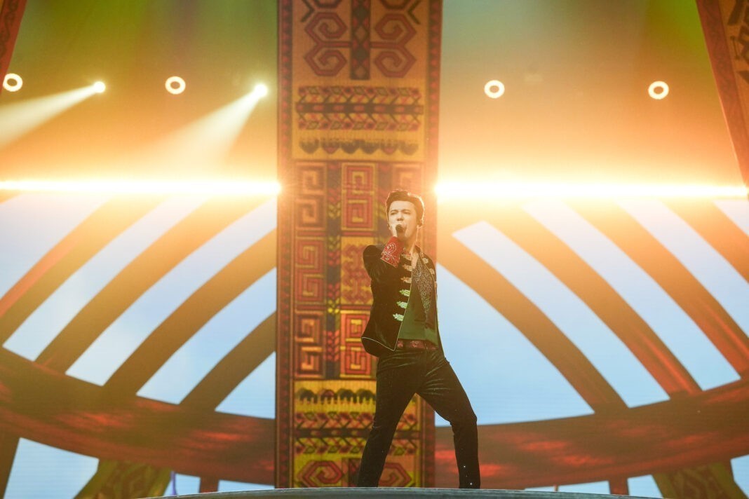 Dimash performed at the opening ceremony of the 5th World Nomad Games in Astana