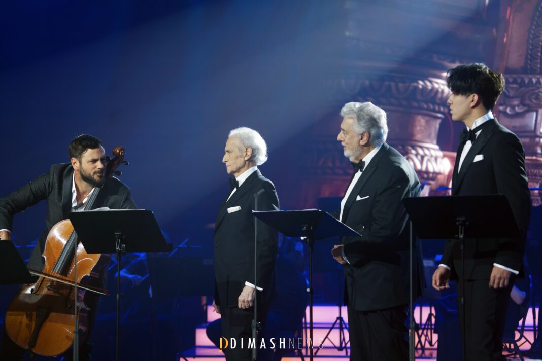 Plácido Domingo, José Carreras, Stjepan Hauser, and Dimash Qudaibergen – A Unique Quartet in Budapest