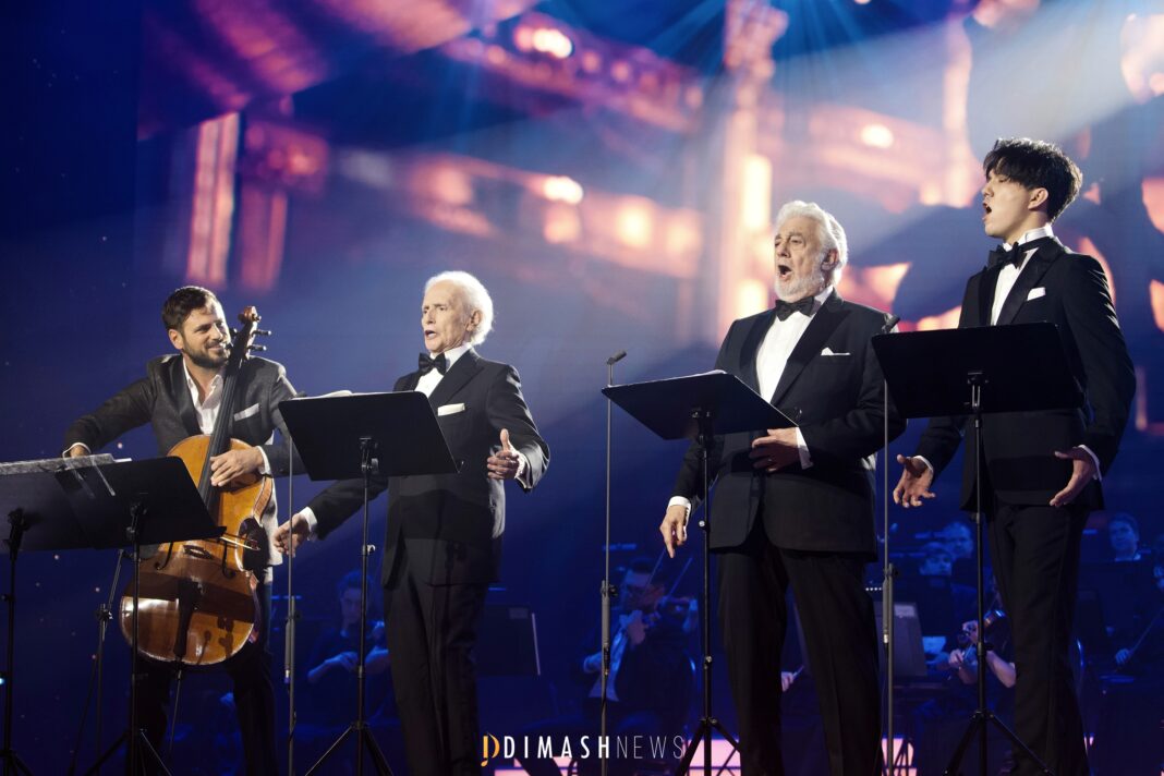 “My Way” by José Carreras, Plácido Domingo, HAUSER, and Dimash Qudaibergen on Virtuosos