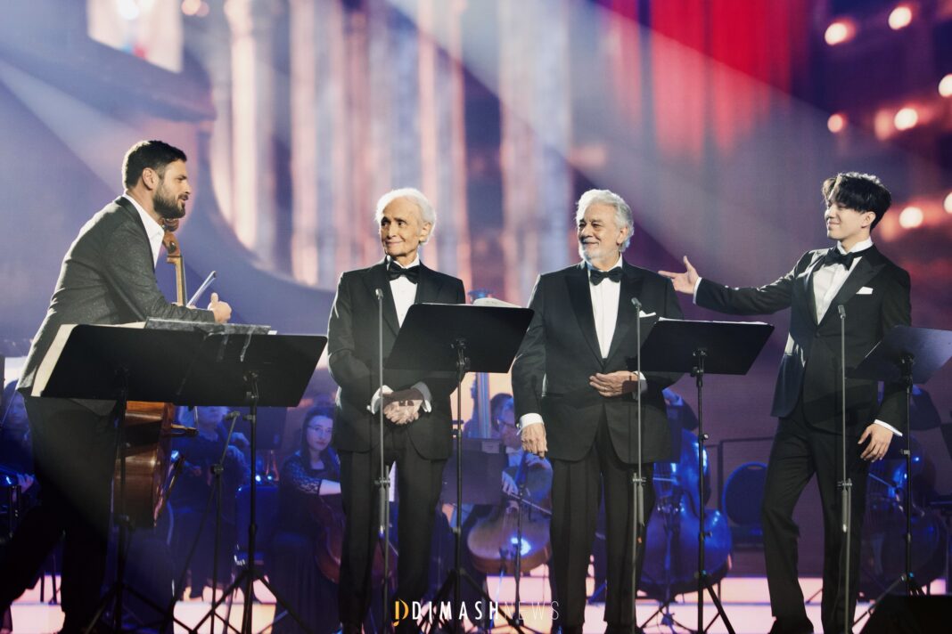 “My Way” by José Carreras, Plácido Domingo, HAUSER, and Dimash Qudaibergen on Virtuosos