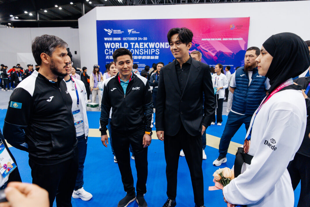 Dimash Qudaibergen and Gennadiy Golovkin support Team Kazakhstan at the World Taekwondo Championships in China Dimash Qudaibergen and Gennadiy Golovkin support Team Kazakhstan at the World Taekwondo Championships in China