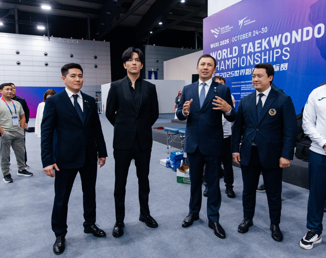 Dimash Qudaibergen and Gennadiy Golovkin support Team Kazakhstan at the World Taekwondo Championships in China Dimash Qudaibergen and Gennadiy Golovkin support Team Kazakhstan at the World Taekwondo Championships in China