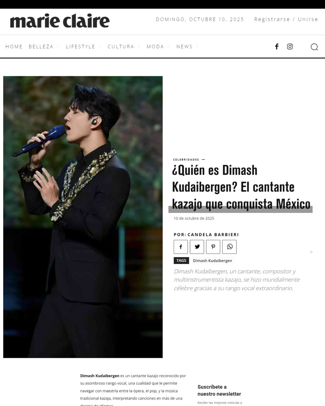 “It Was a Multisensory Journey” – Mexican Media on Dimash Qudaibergen’s Concerts in Mexico City