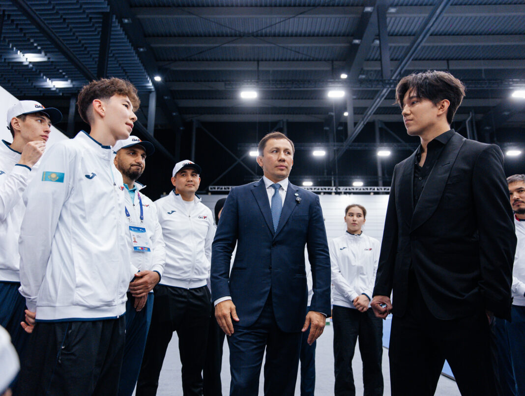 Dimash Qudaibergen and Gennadiy Golovkin support Team Kazakhstan at the World Taekwondo Championships in China Dimash Qudaibergen and Gennadiy Golovkin support Team Kazakhstan at the World Taekwondo Championships in China