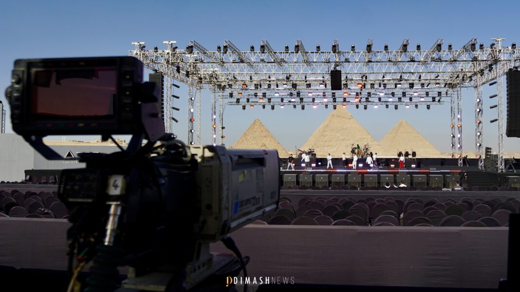 Dimash Qudaibergen and his team have arrived in Egypt to take part in the “The Pyramids Echo” festival