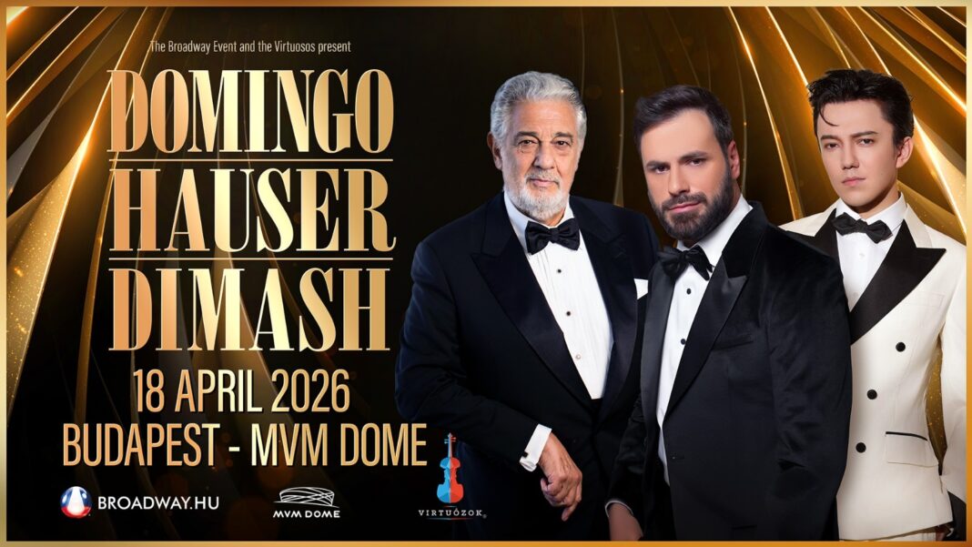 A press conference was held in Budapest ahead of the upcoming concert featuring Plácido Domingo, HAUSER, and Dimash Qudaibergen