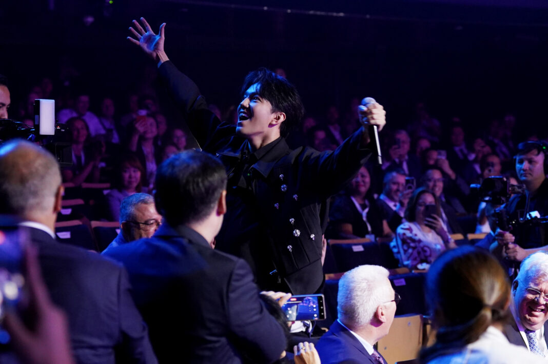 Dimash Qudaibergen Performs at the Opening of Astana Finance Days 2026